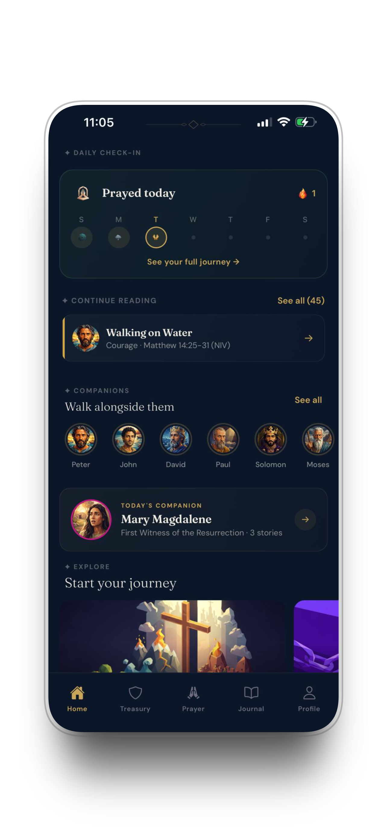Wayfarer Home Screen
